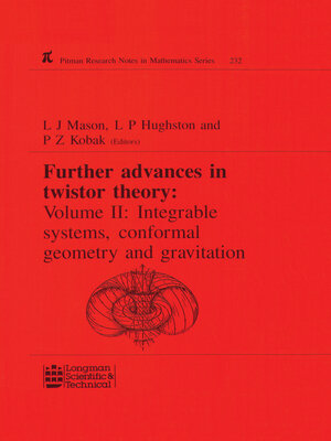 cover image of Further Advances in Twistor Theory